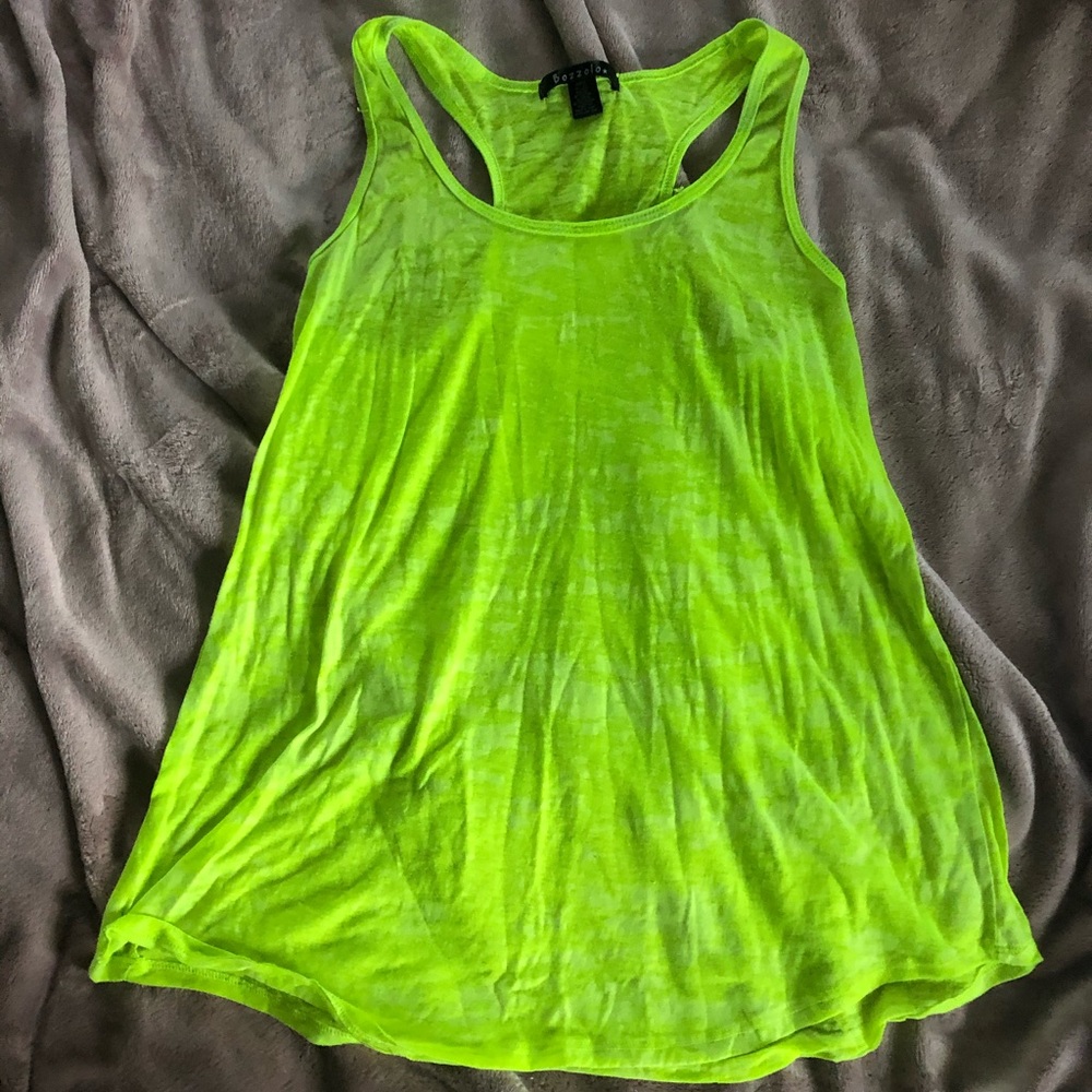 Neon yellow tank top